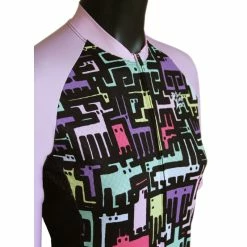 MAILLOT LA ROUE LIBRE FAUNE INVADER FEMME -La Roue Libre Soldes maillot la roue libre faune invader femme 2